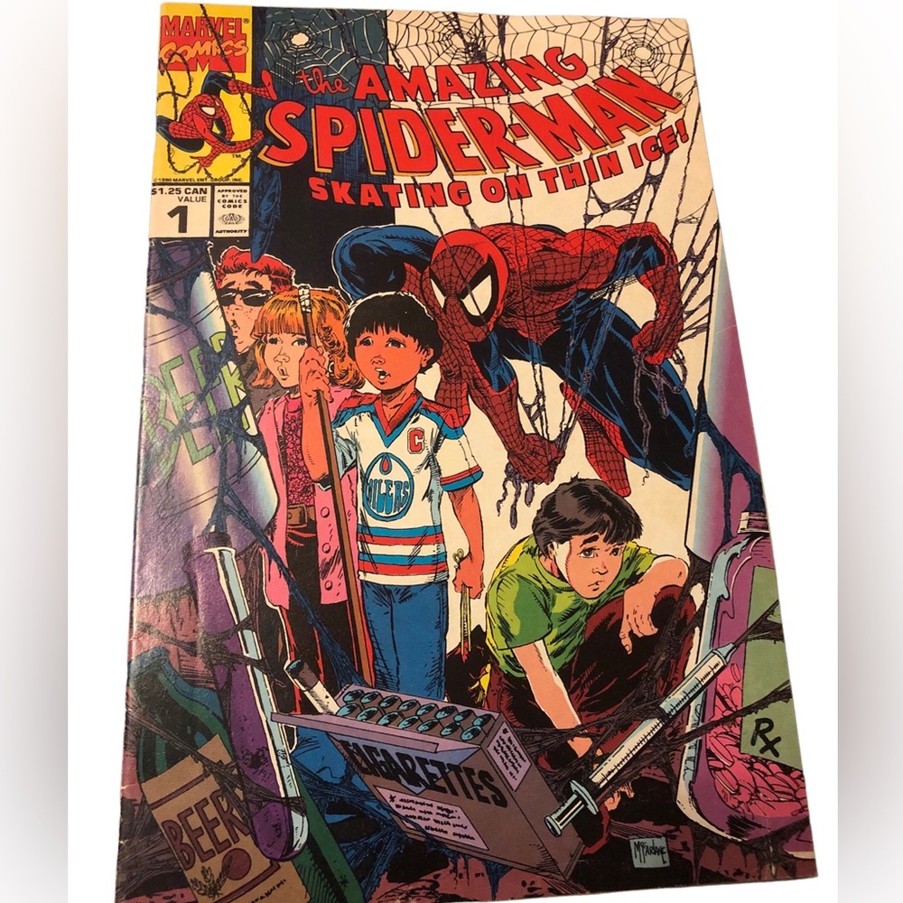 THE AMAZING SPIDER-MAN SKATING ON THE ICE! #1 FEBRUARY 1990-MARVEL COMICS GROUP